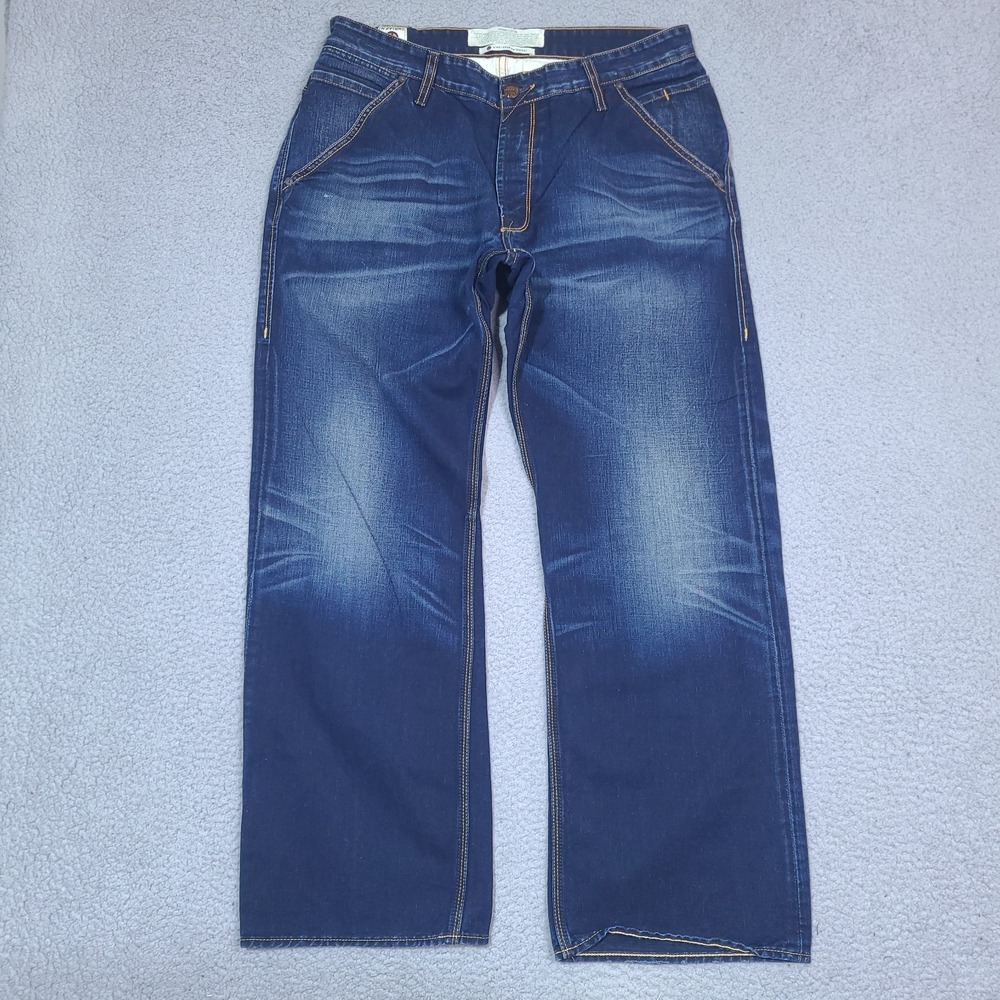 Relaxed Fit Men's Jeans in Indigo Blue